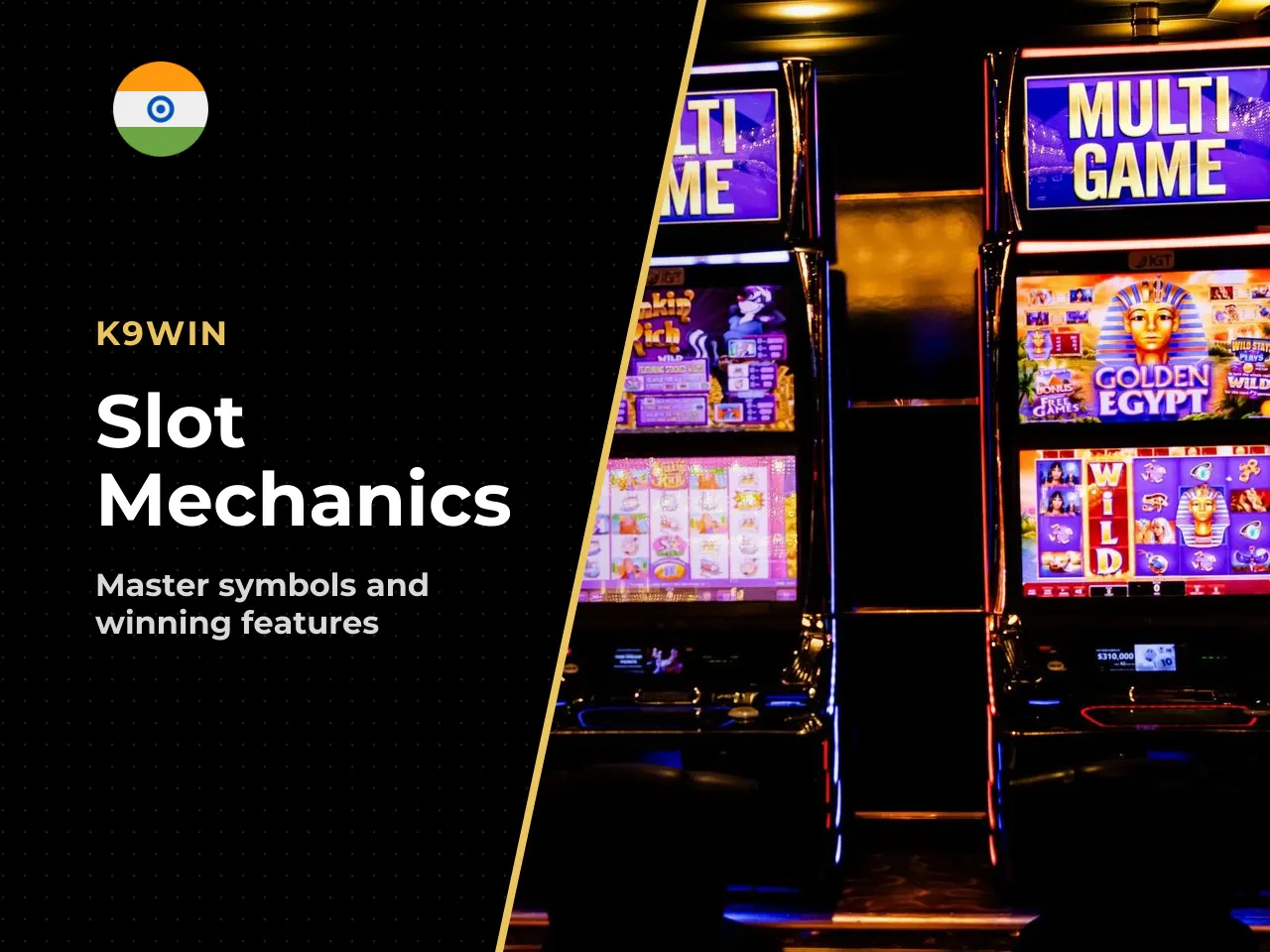 Symbols, wilds and scatter mechanics. Winning