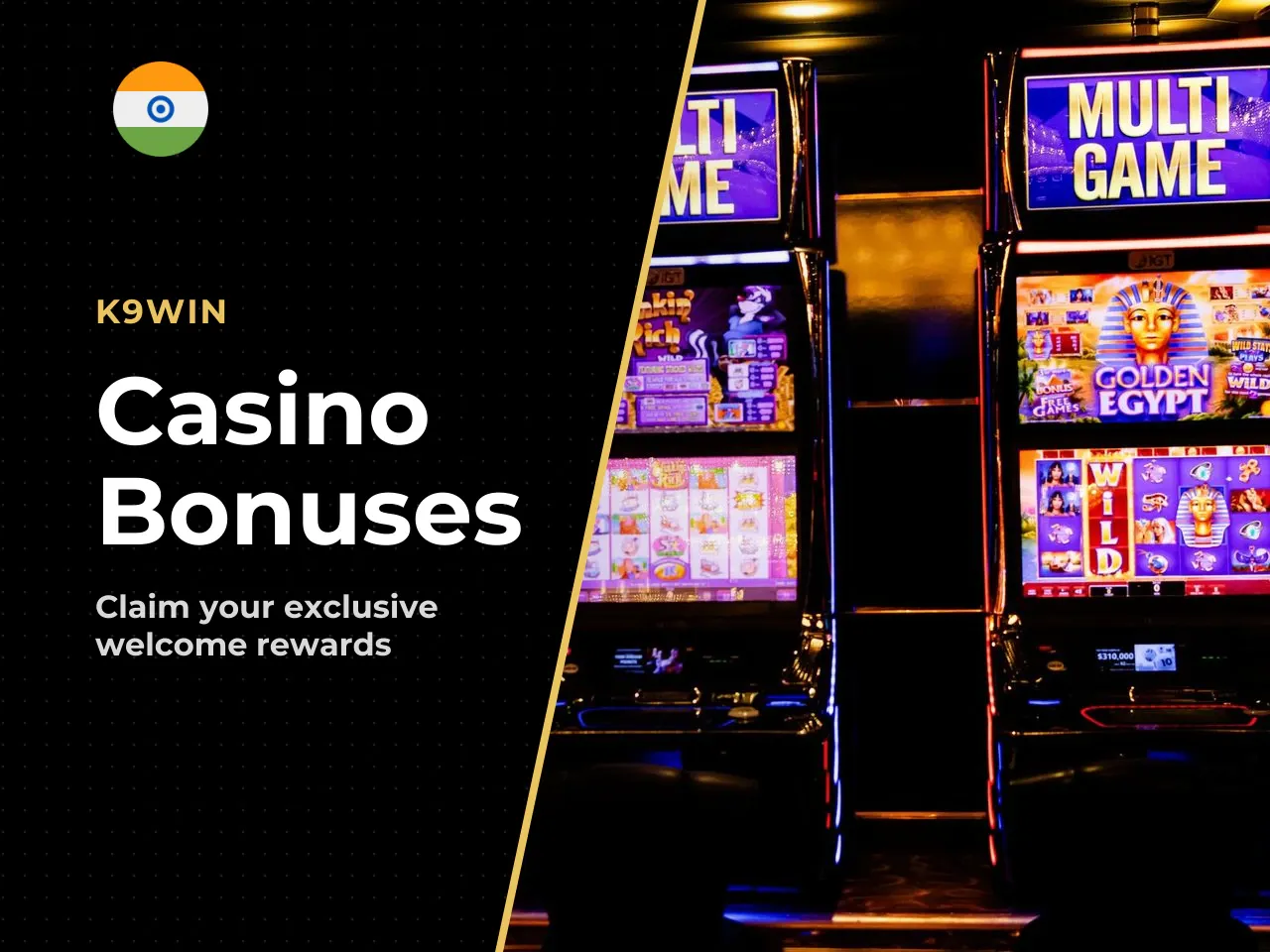 K9Win Casino Bonuses Welcome Bonus, No